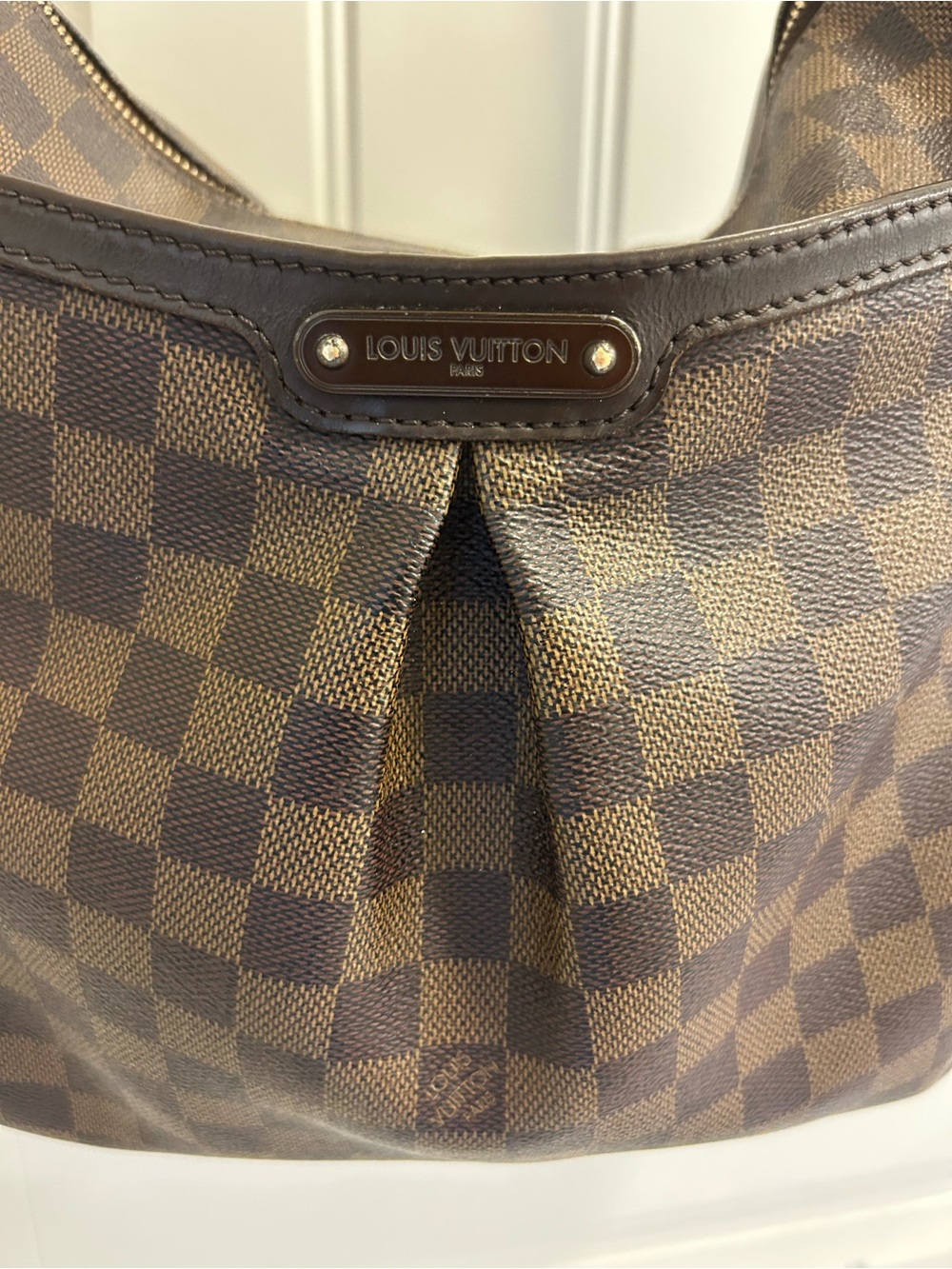 Louis Vuitton Bloomsbury PM Damier Ebene Shoulder Bag Crossbody COA Authentic - Picture 2 of 15